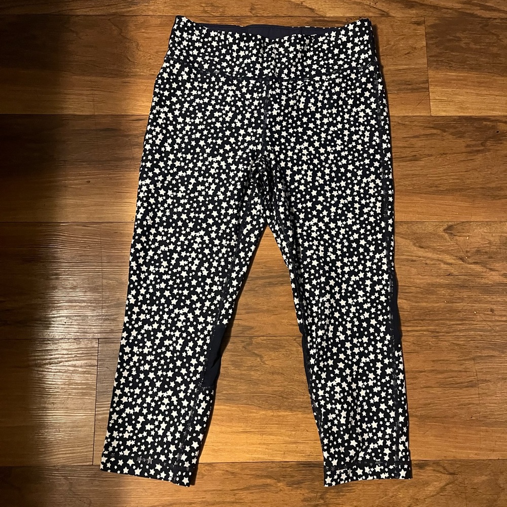 Tommy Hilfiger sport cropped navy and stars leggings
